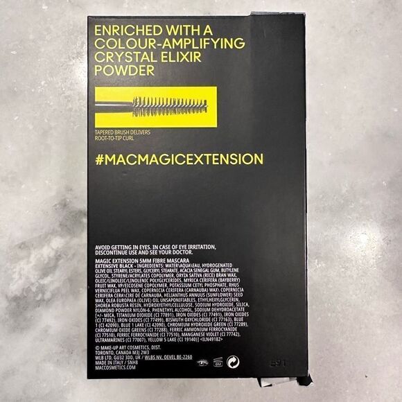 MAC Magic Extension 5MM Fibre Mascara Extensive Black NWT - Picture 2 of 2
